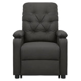 Fauteuil de massage inclinable Gris foncé Tissu