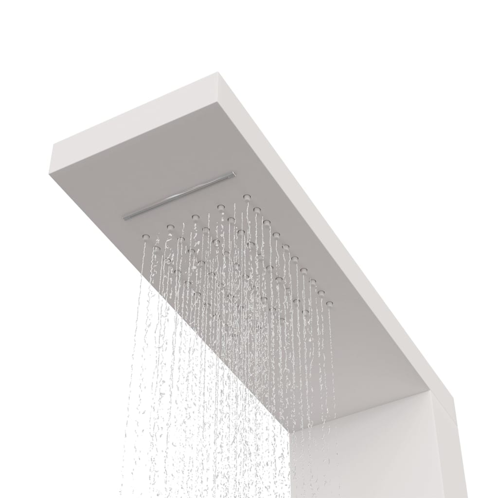 Système de panneau de douche Aluminium Blanc