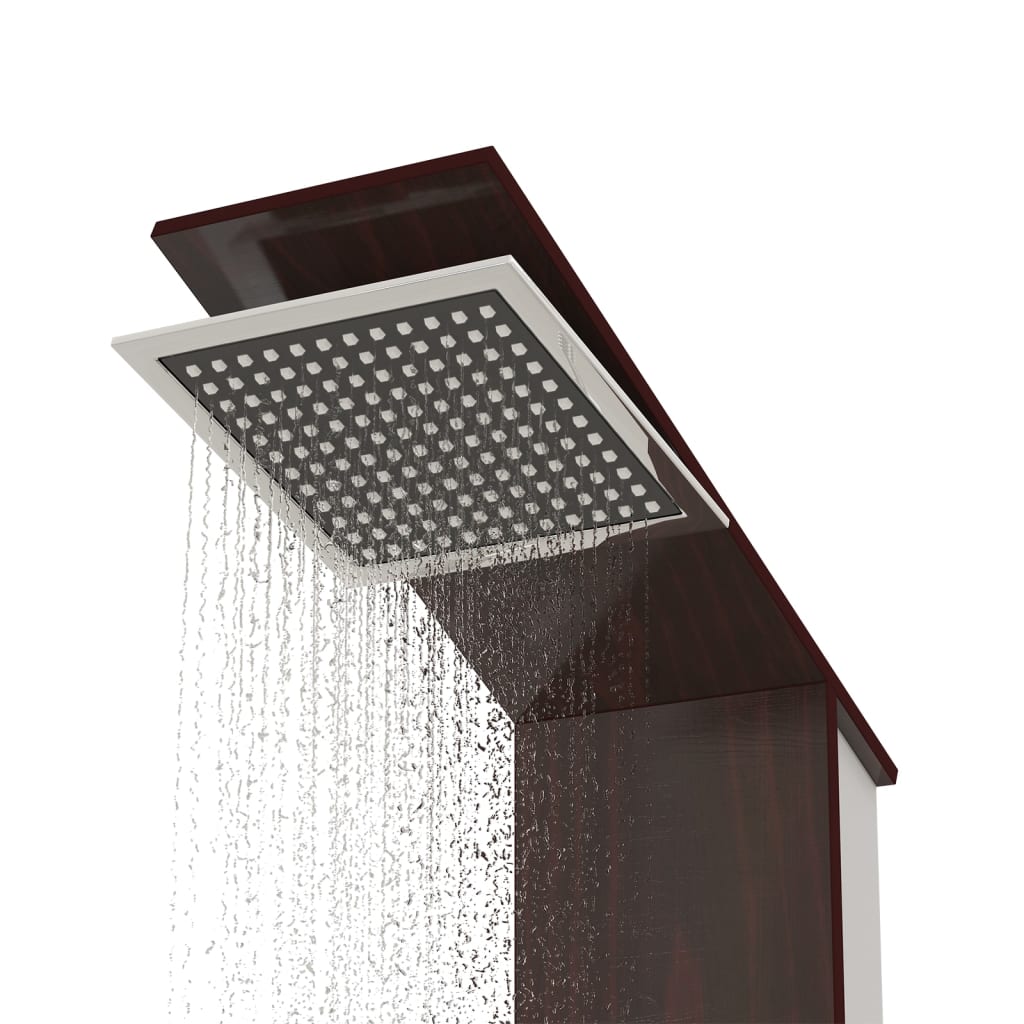 Système de panneau de douche Verre Marron