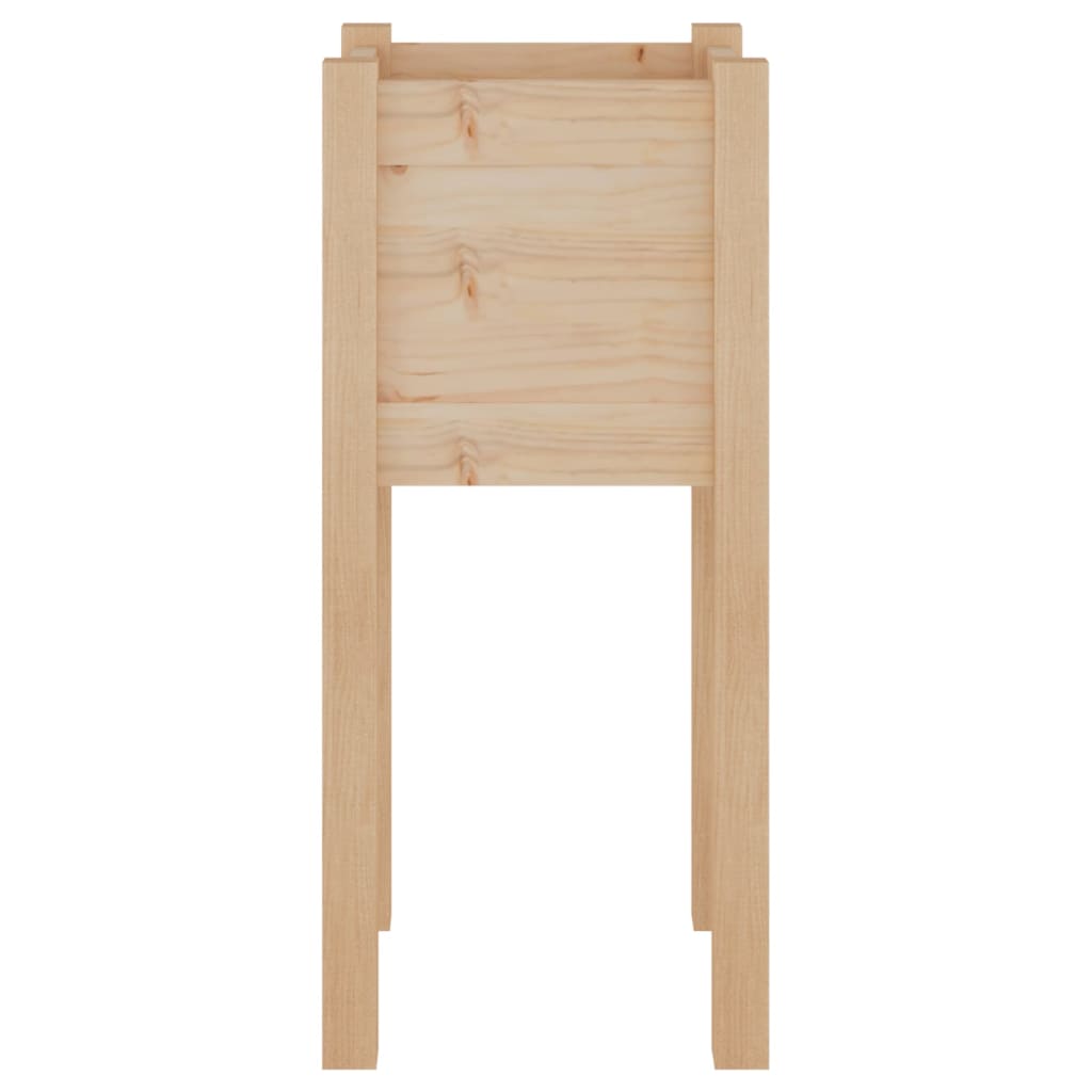 Jardinières d'extérieur 2 pcs 31x31x70 cm bois de pin massif