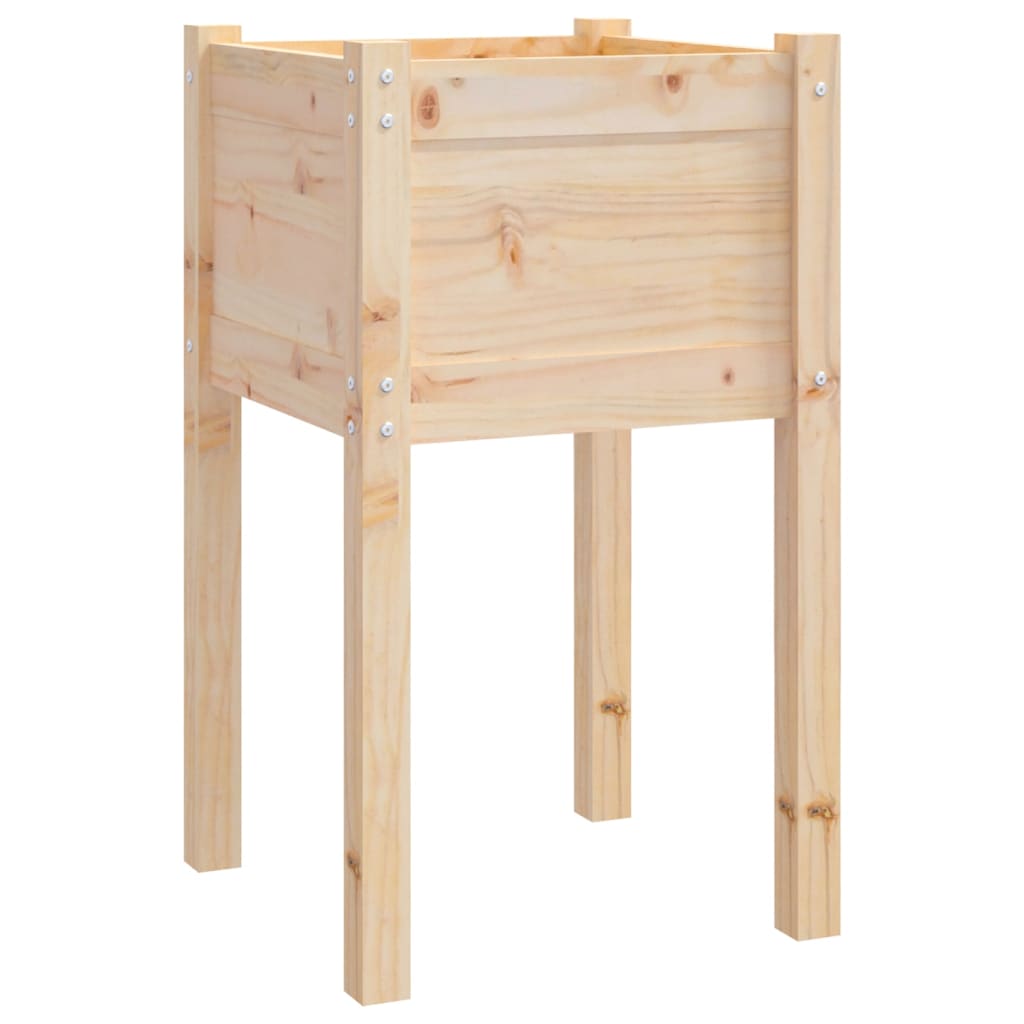 Jardinières d'extérieur 2 pcs 40x40x70 cm bois de pin massif