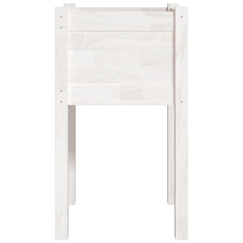 Jardinières d'extérieur 2 pcs Blanc 40x40x70 cm Bois de pin