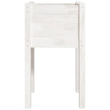 Jardinières d'extérieur 2 pcs Blanc 40x40x70 cm Bois de pin