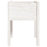 White Planter 50x50x70 cm Solid Pine Wood