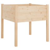 Jardinières d'extérieur 2 pcs 70x70x70 cm bois de pin massif