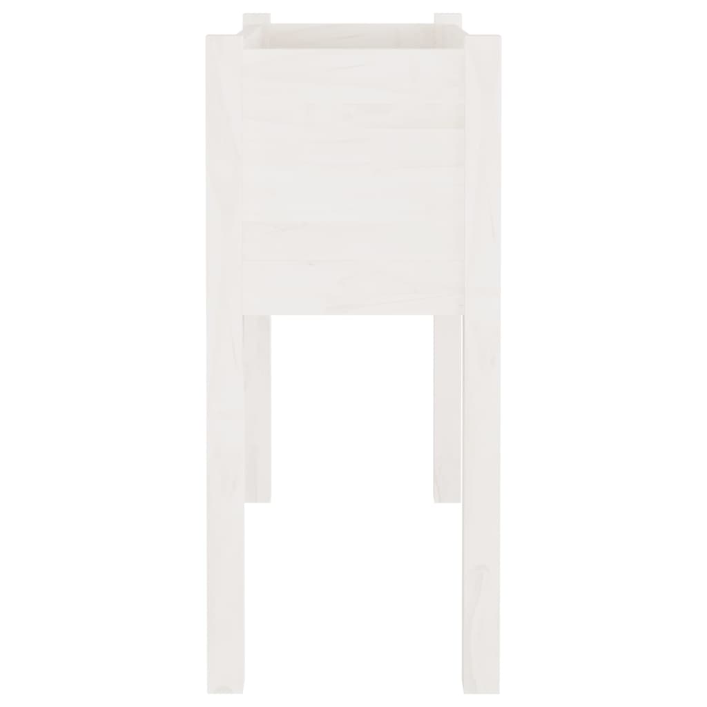 Jardinières 2 pcs Blanc 70x31x70 cm Bois de pin massif