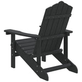 Chaise Adirondack de jardin PEHD anthracite