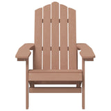 Brown HDPE Garden Adirondack Chair