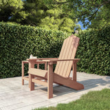 Brown HDPE Garden Adirondack Chair