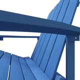 Navy Blue HDPE Garden Adirondack Chair