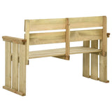 Banc de jardin 121 cm bois de pin imprégné