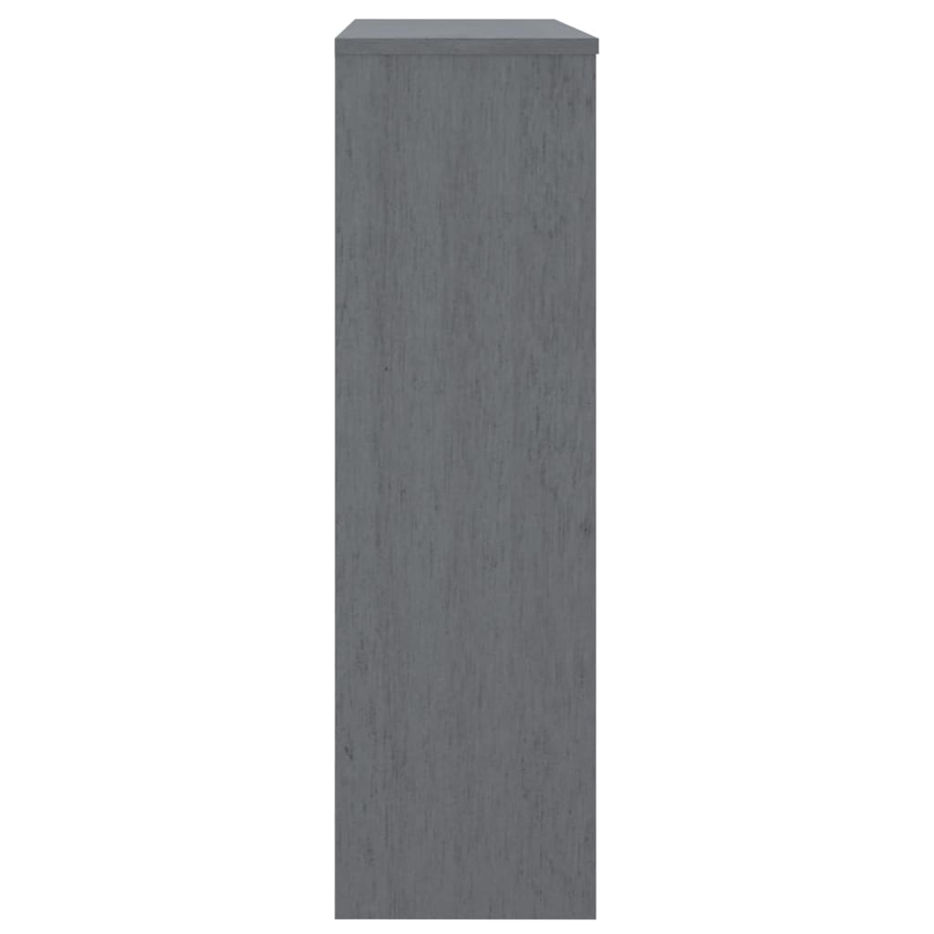 Dessus de buffet HAMAR Gris foncé 90x30x100 cm Bois de pin