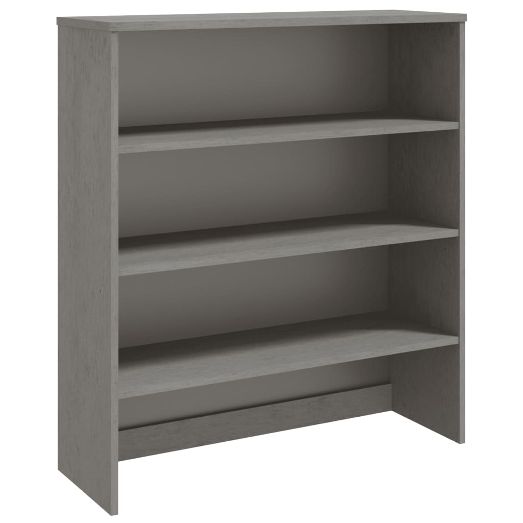 Dessus de buffet HAMAR Gris clair 90x30x100 cm Bois de pin