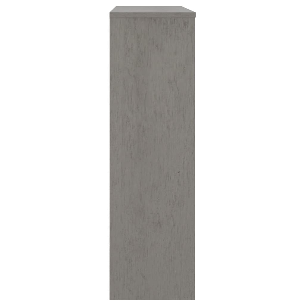 Dessus de buffet HAMAR Gris clair 90x30x100 cm Bois de pin