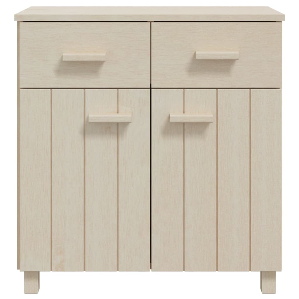 HAMAR Sideboard Honigbraun 79x40x80 cm Massives Kiefernholz