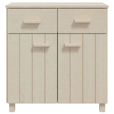 HAMAR Sideboard Honigbraun 79x40x80 cm Massives Kiefernholz