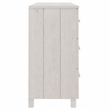 Buffet MOLDE Blanc 113x40x80 cm Bois massif de pin