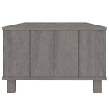 Table basse HAMAR Gris clair 100x55x35 cm Bois massif de pin