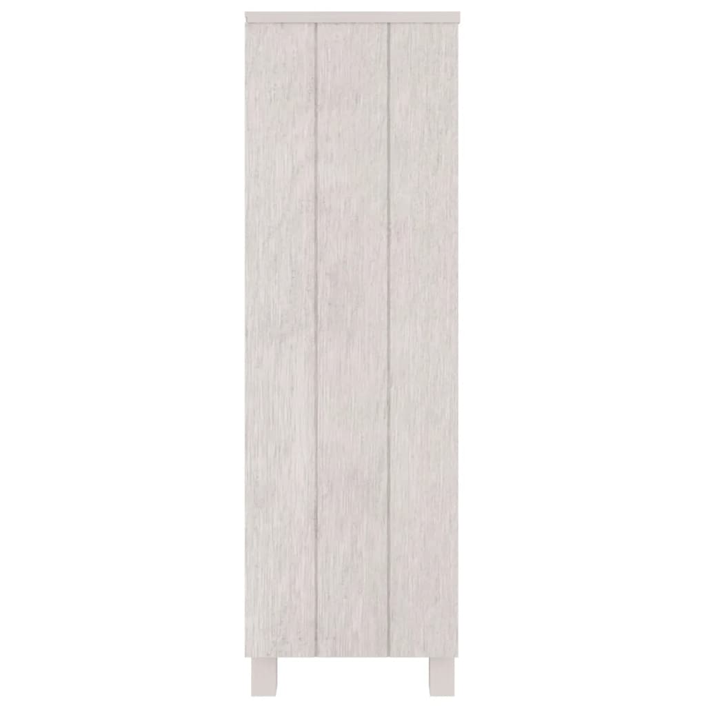 Bibliothèque HAMAR Blanc 85x35x112 cm Bois de pin massif