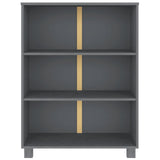 Bibliothèque HAMAR Gris foncé 85x35x112 cm Bois de pin massif