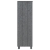 Bibliothèque HAMAR Gris foncé 85x35x112 cm Bois de pin massif