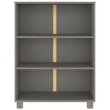 Bibliothèque HAMAR Gris clair 85x35x112 cm Bois de pin massif