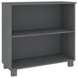 HAMAR Sideboard Dark Grey 85x35x80 cm Solid Pine Wood