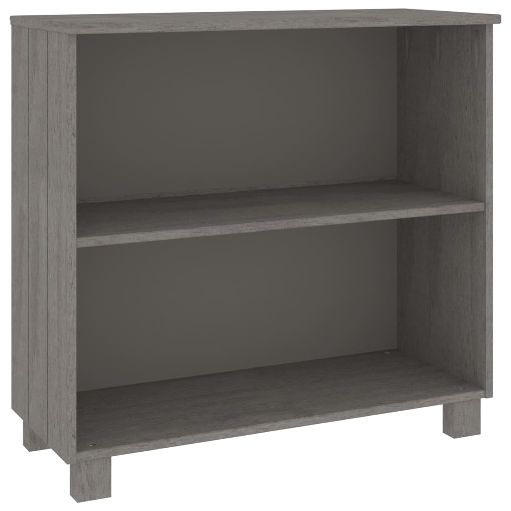 HAMAR Sideboard Light Grey 85x35x80 cm Solid Pine Wood