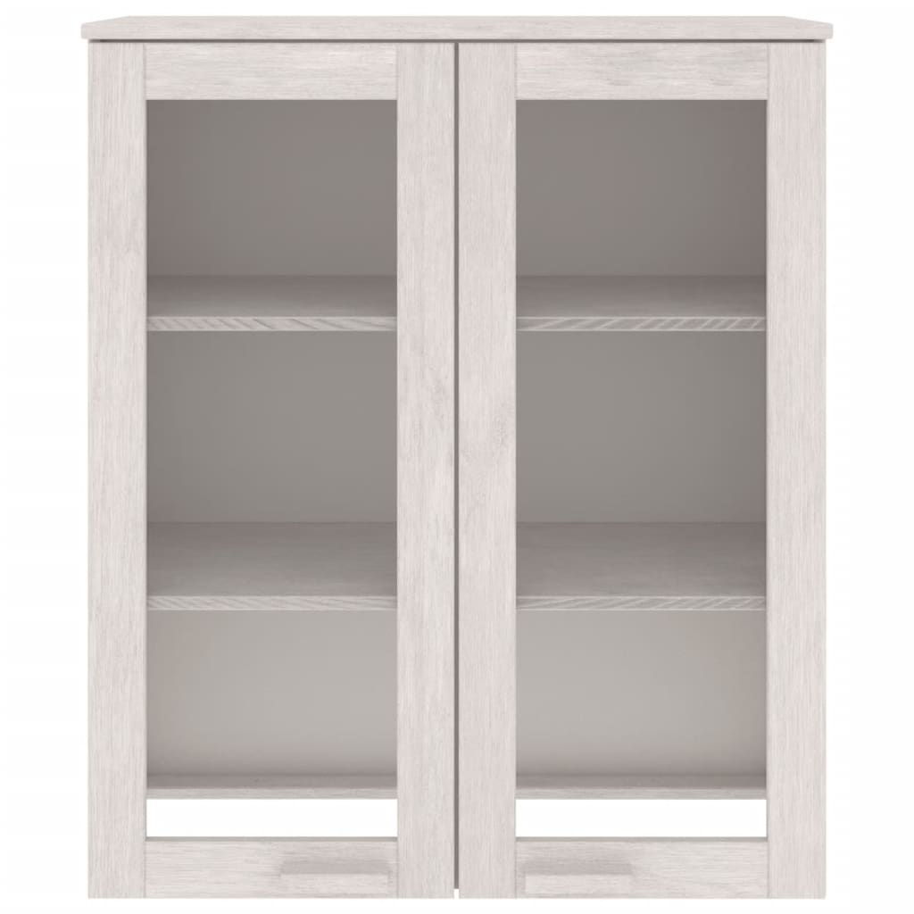 Dessus de buffet HAMAR Blanc 85x35x100 cm Bois de pin massif