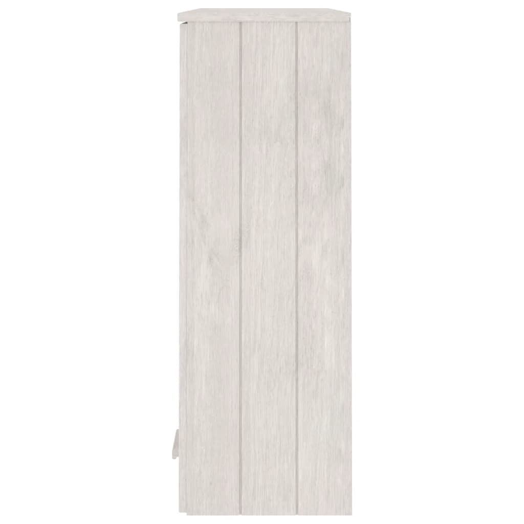 Dessus de buffet HAMAR Blanc 85x35x100 cm Bois de pin massif