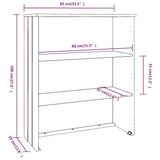 Dessus de buffet HAMAR Marron miel 85x35x100 cm Bois de pin