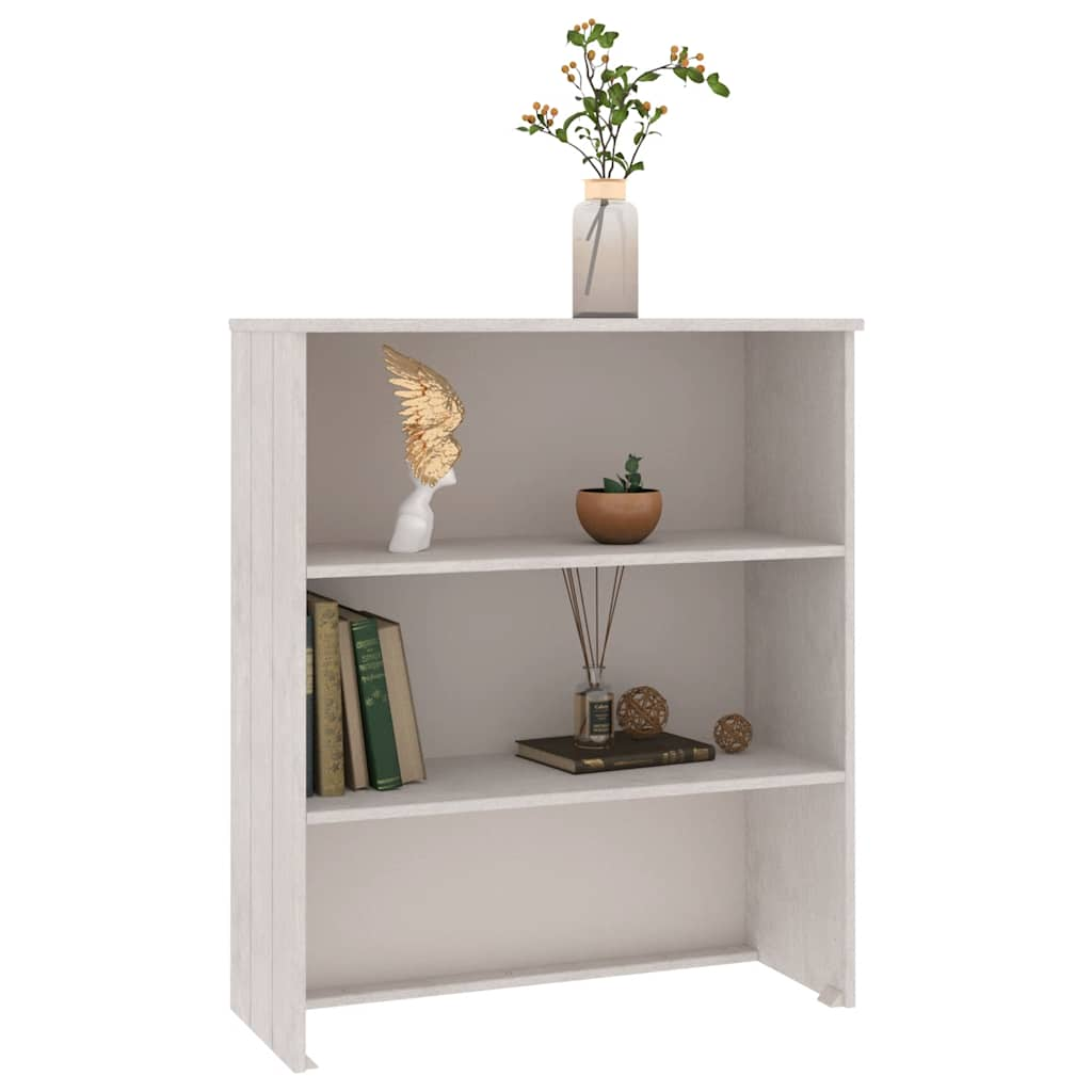 Dessus de buffet HAMAR Blanc 85x35x100 cm Bois de pin massif