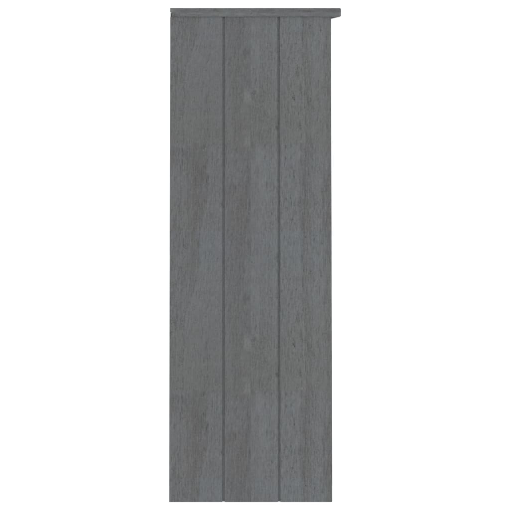 Dessus de buffet HAMAR Gris foncé 85x35x100 cm Bois de pin