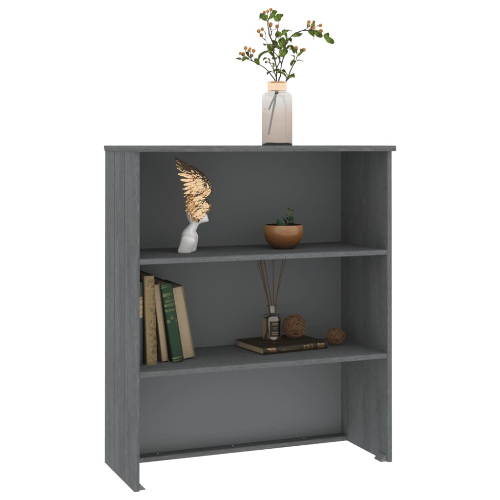 HAMAR Dark Grey Sideboard Top 85x35x100 cm Pine Wood