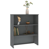 Dessus de buffet HAMAR Gris foncé 85x35x100 cm Bois de pin