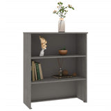 Dessus de buffet HAMAR Gris clair 85x35x100 cm Bois de pin