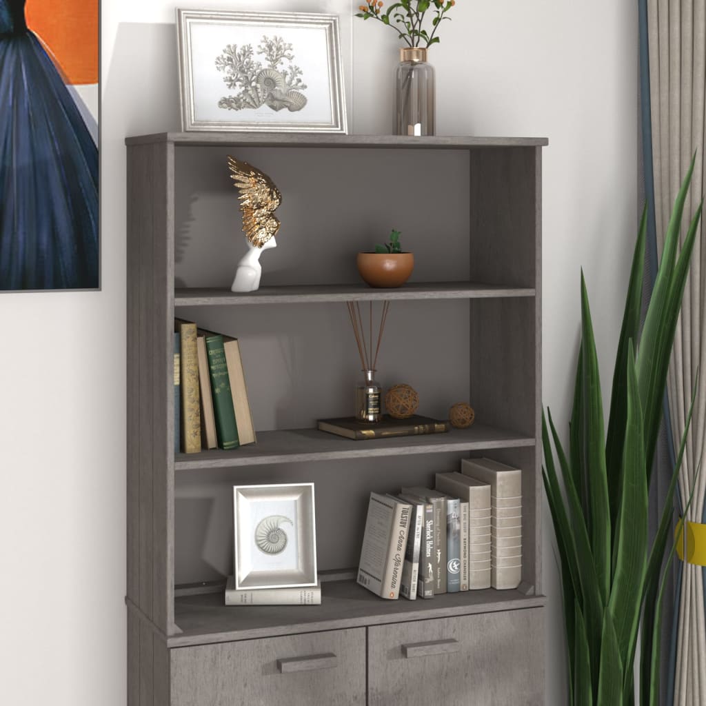 Dessus de buffet HAMAR Gris clair 85x35x100 cm Bois de pin