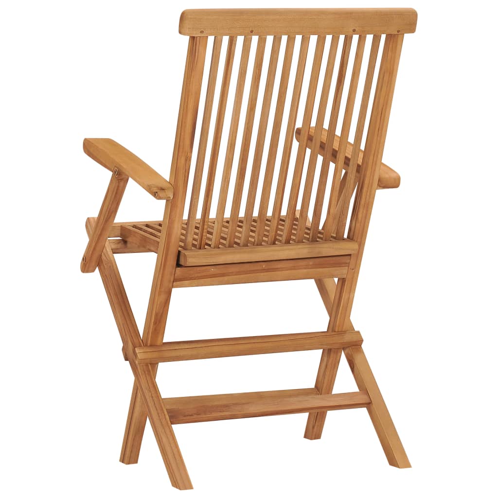 Chaises pliables de jardin lot de 6 Bois de teck solide