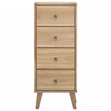 Commode 40x30x100 cm Bois massif de teck