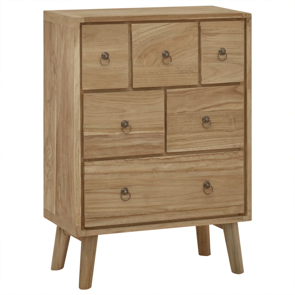 Commode 56x30x80 cm Bois massif de teck