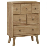 Commode 56x30x80 cm Bois massif de teck