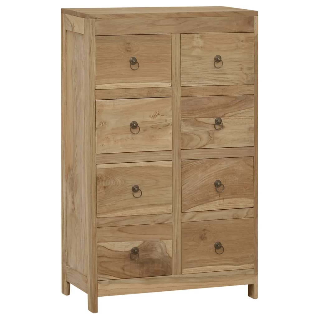 Commode 55x30x90 cm Bois massif de teck