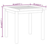 Table d'appoint 45x45x45 cm Bois massif de teck