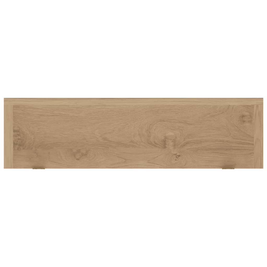 Étagères murales 2 pcs 60x15x4 cm bois de teck massif