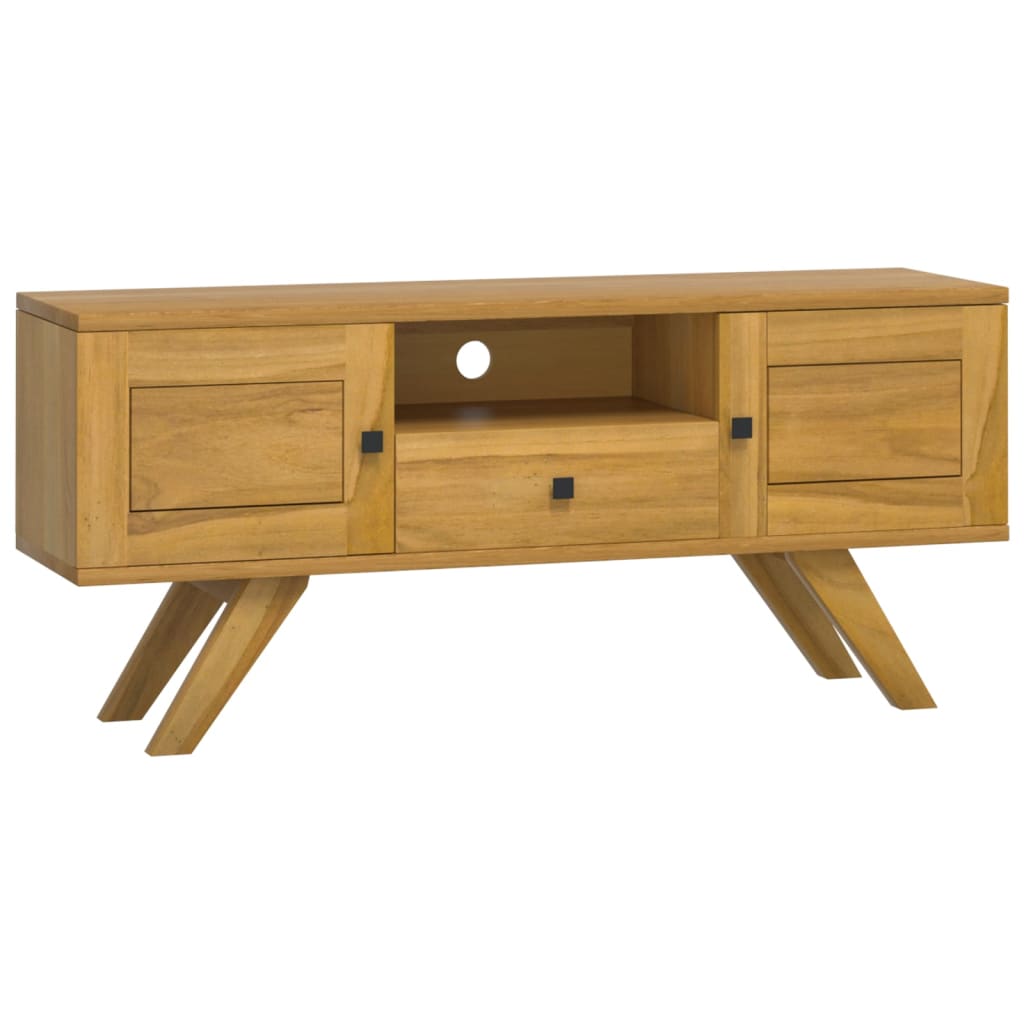 Meuble TV 110x30x35 cm Bois de teck solide