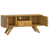 Meuble TV 110x30x35 cm Bois de teck solide