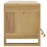 Meuble TV 110x30x35 cm Bois de teck solide