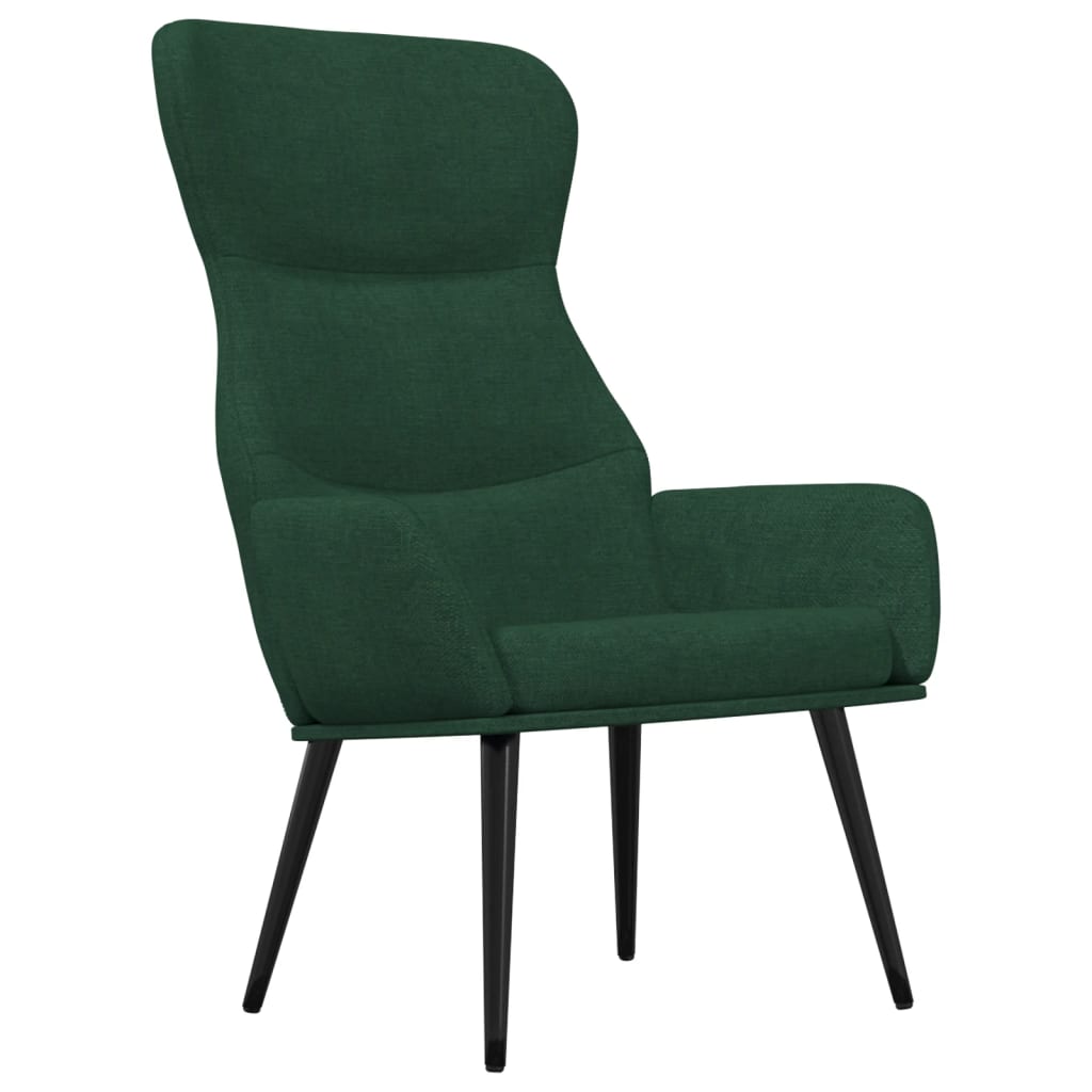 Fauteuil inclinable Vert foncé Tissu