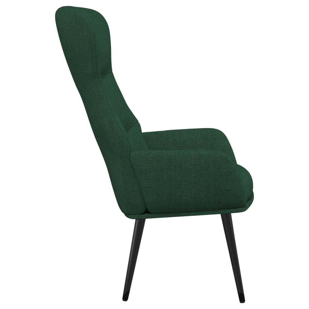 Fauteuil inclinable Vert foncé Tissu