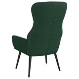 Fauteuil inclinable Vert foncé Tissu